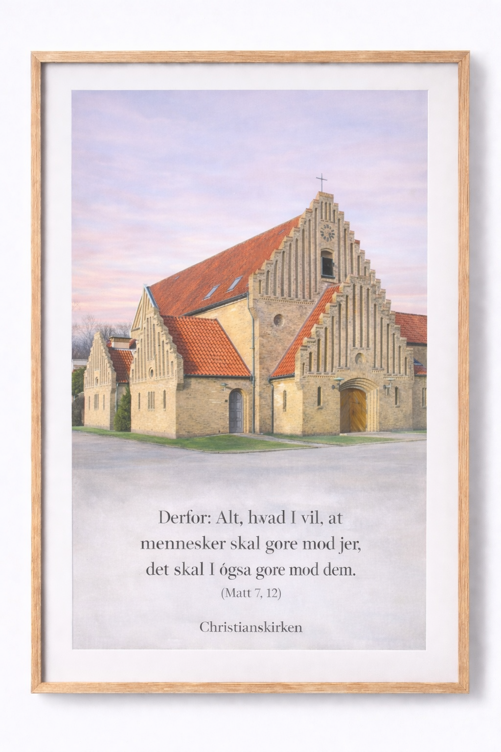 Fredericia Kirke Plakat 50x70
